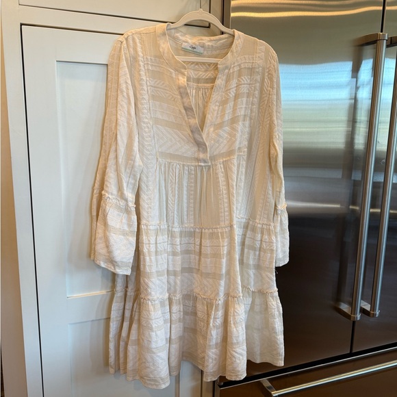 Soleil Blue Devotion Twins Ivory Ella Dress - Picture 2 of 5